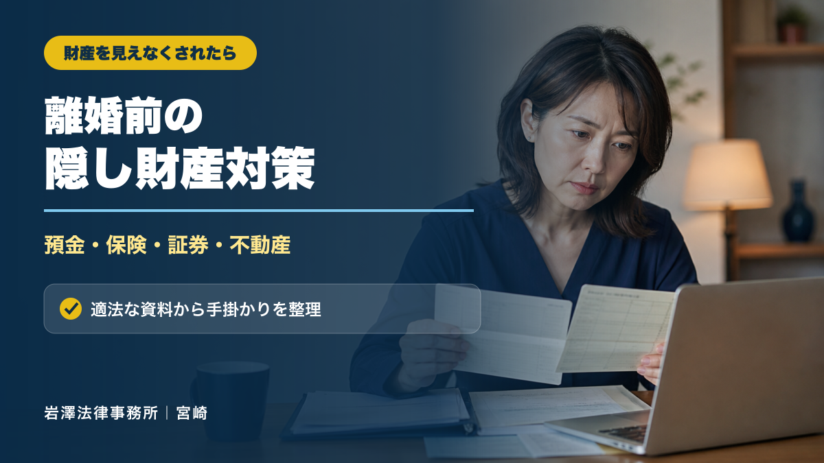 配偶者が財産を隠しているかも？離婚前に確認する資料と調査方法