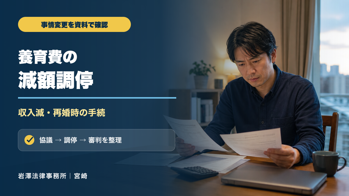 養育費減額調停とは？再婚・収入減で見直す条件と手続